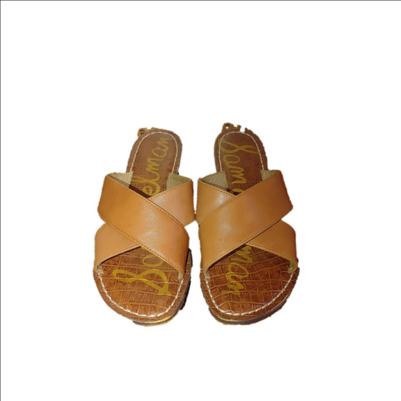 Sam Edelman Kora Leather Sandals Size 6.5M - Picture 1 of 4